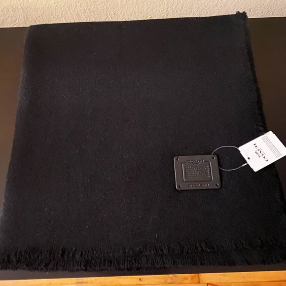 Coach Accessories - NWT Women's Coach Signature Cashmere Black Scarf